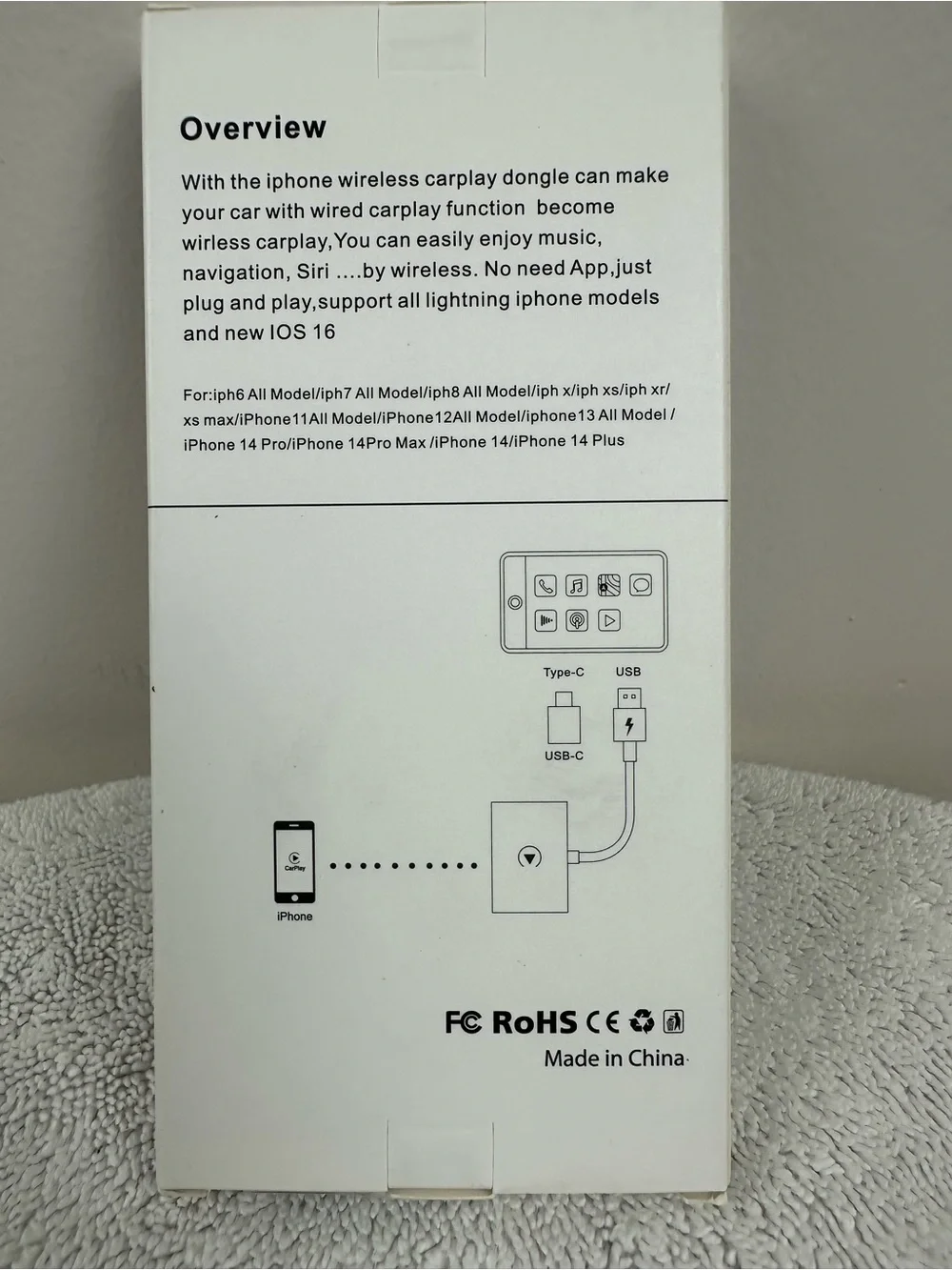 iPhone Wireless CarPlay Dongle